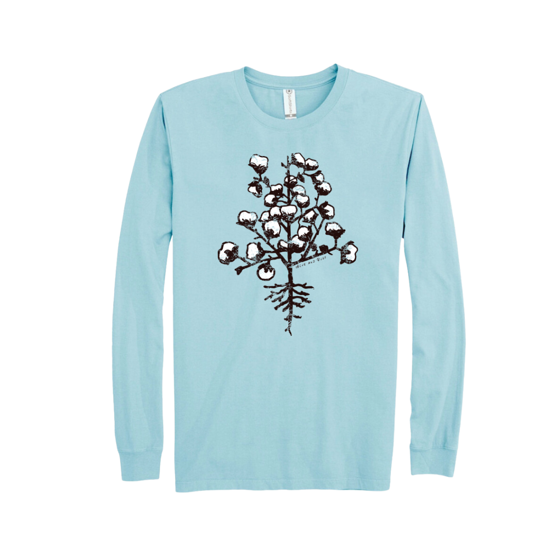 Cotton Plant Long Sleeve T-Shirt