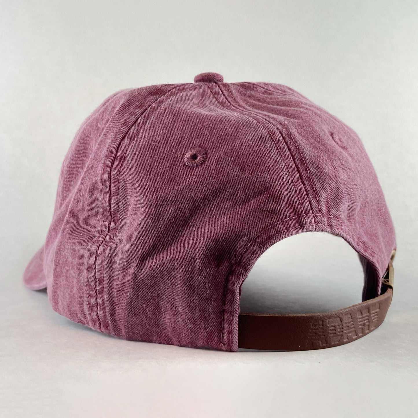Burgandy Cotton Boll Cap Back