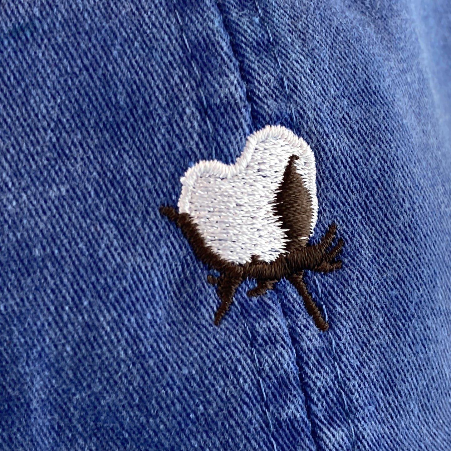 Cotton Boll Hat Embroidery