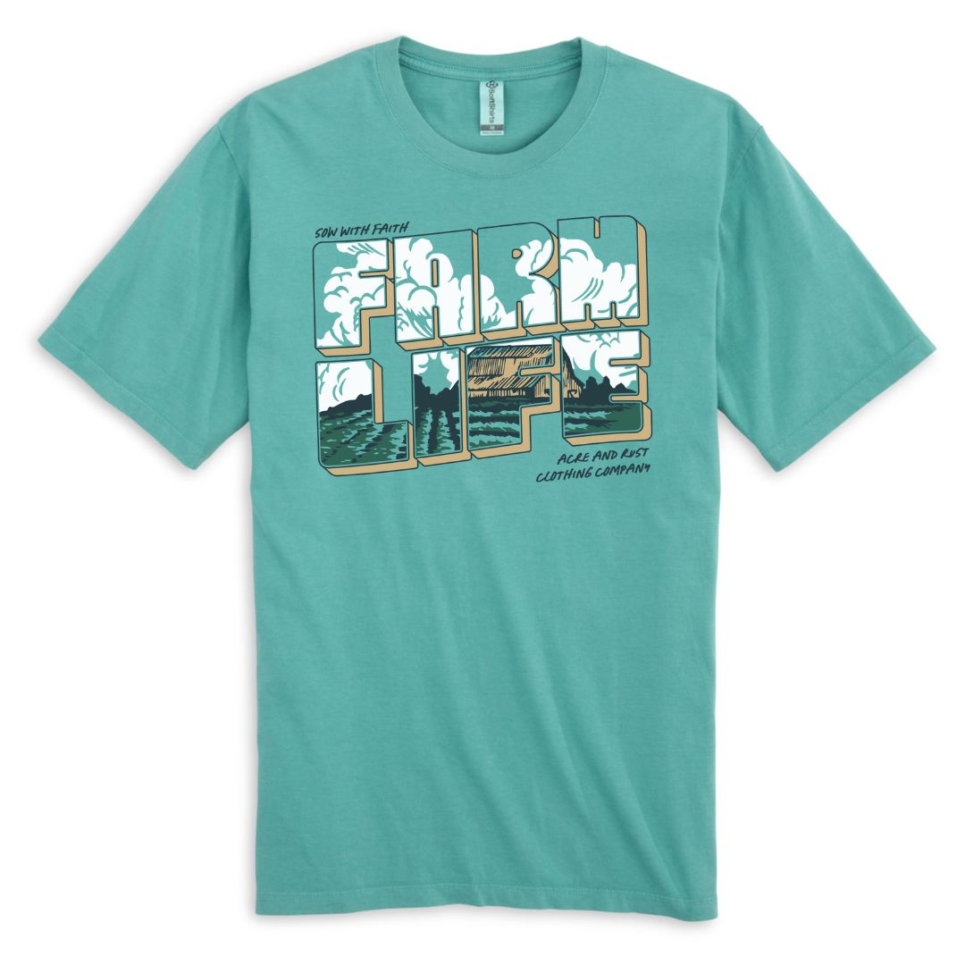 Farm Life T-Shirt-Seafoam