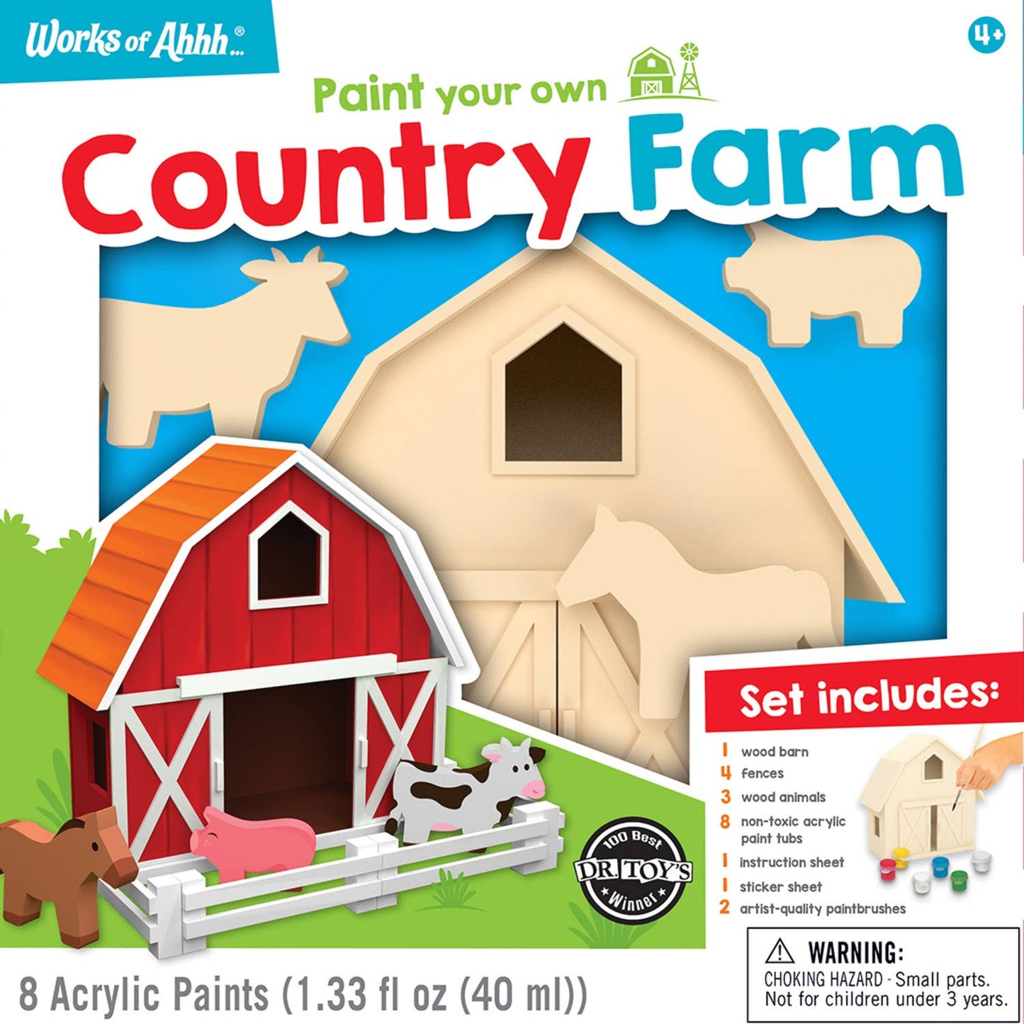 Country Farm Wood Paint Set