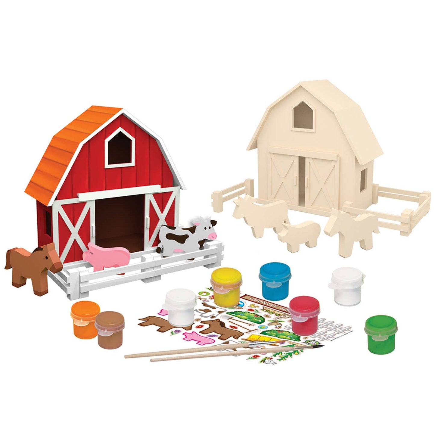 Country Farm Wood Paint Set