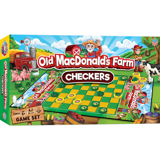 Old MacDonald's Farm Checkers Board Game